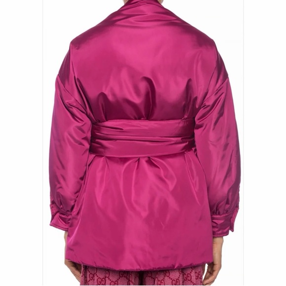 Gucci Fuchsia Satin Women's Jacket - Picture 2 of 12